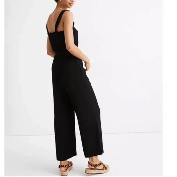 Madewell Smocked Tank Jumpsuit - Picture 3 of 11